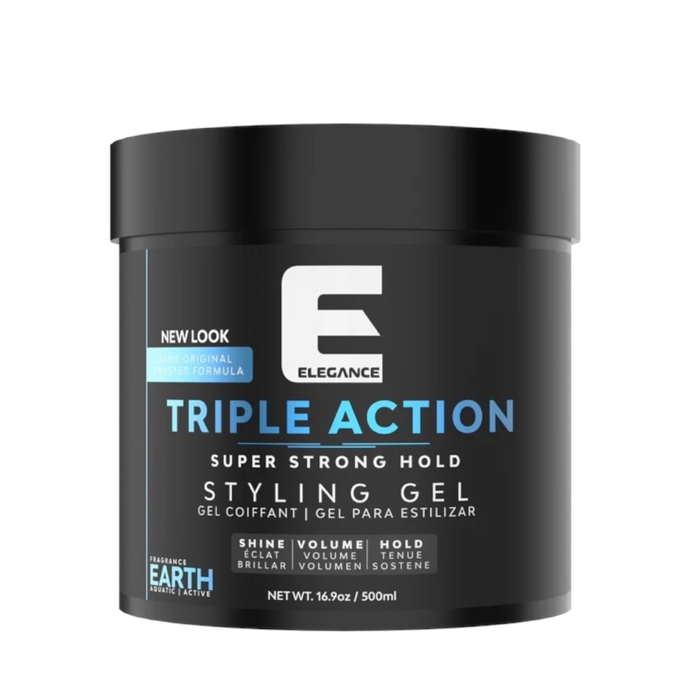 ELEGANCE TRIPLE ACTION GEL 500ML - NEW, CONTAINER IS DISTRESSED